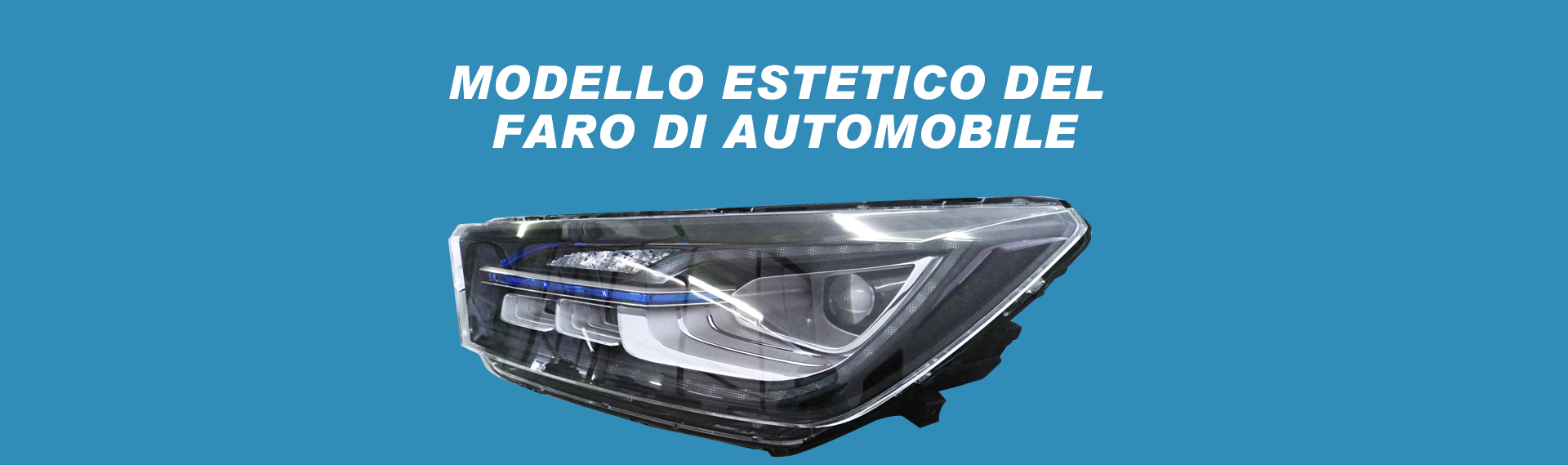 Modello estetico del faro di automobile