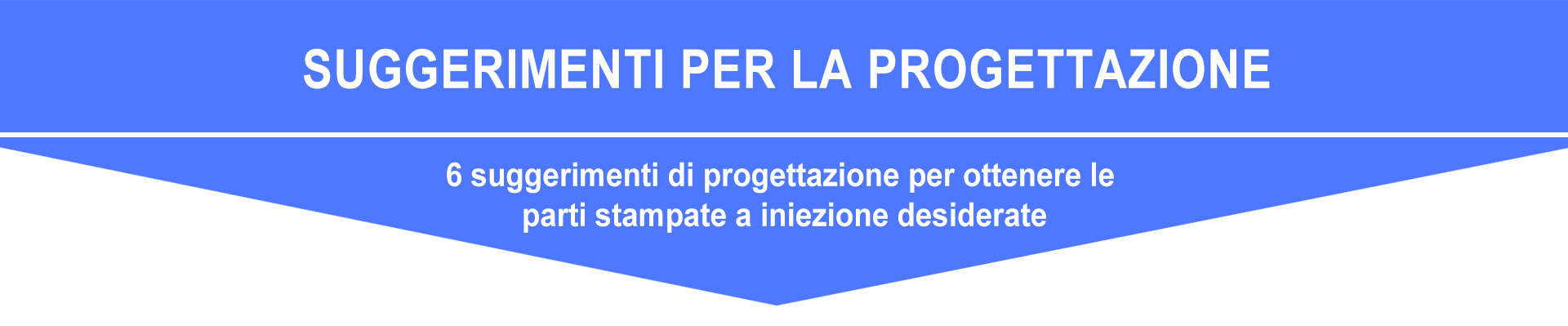 6 suggerimenti di progettazione per ottenere le parti stampate a iniezione desiderate