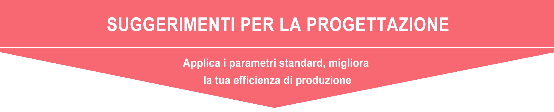 Applica i parametri standard, migliora la tua efficienza di produzione