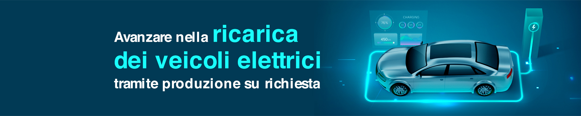 Avanzare nella ricarica dei veicoli elettrici tramite produzione su richiesta